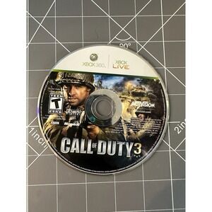 Call of Duty 3 Xbox 360 Live | Game Disc Only | Tested/Working
